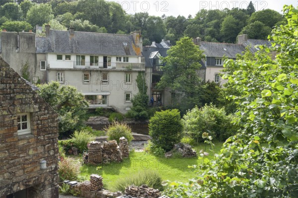 Idyllic scenery at Pont-Aven, a commune in the Finistere department of Brittany in northwestern