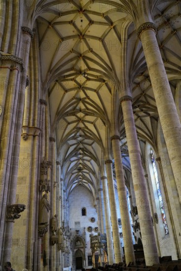The interior of the largest Protestant church in Germany. It has the world's highest church tower,