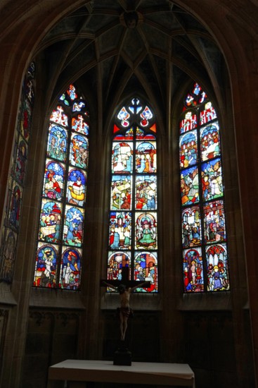 The interior of the largest Protestant church in Germany. It has the world's highest church tower,