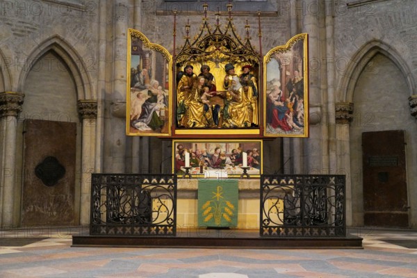 The interior of the largest Protestant church in Germany. It has the world's highest church tower,
