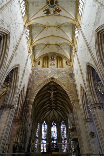 The interior of the largest Protestant church in Germany. It has the world's tallest church tower,