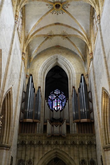The interior of the largest Protestant church in Germany. It has the world's highest church tower,
