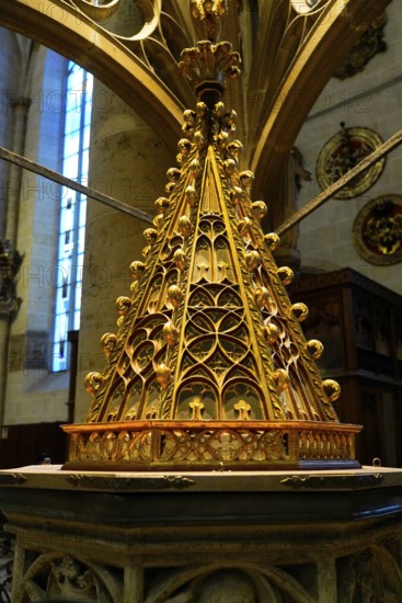 The interior of the largest Protestant church in Germany. It has the world's highest church tower,