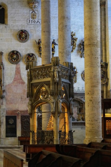 The interior of the largest Protestant church in Germany. It has the world's highest church tower,