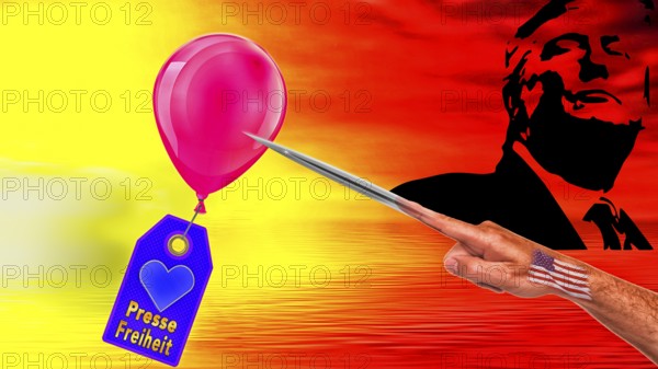 Symbolic image, freedom, freedom of the press, journalism, journalists, politics, dissenters,
