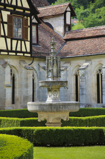 Bebenhausen Monastery, half-timbered, Gothic cloister, sacred building, historic building,