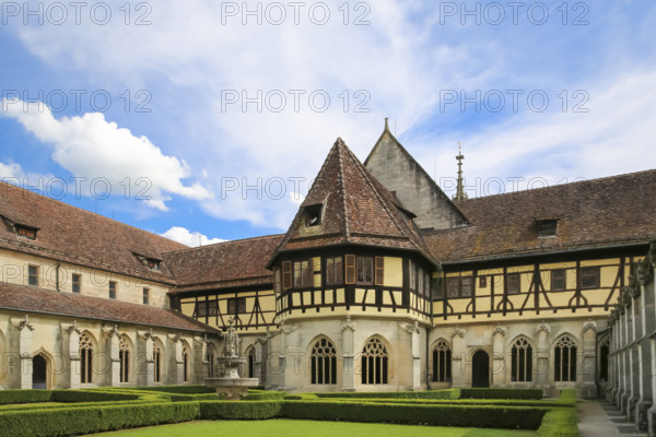 Bebenhausen Monastery, well house, half-timbered building, Gothic cloister, sacred building,