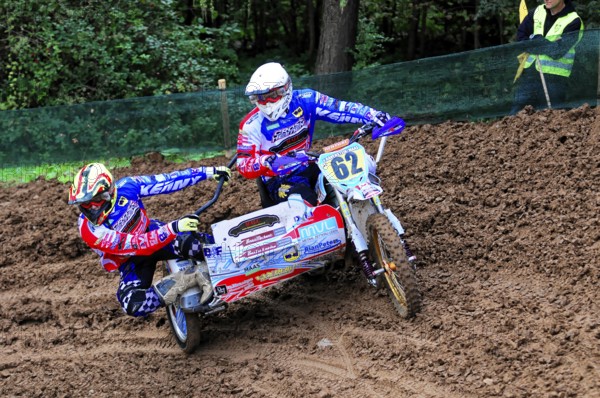 Motocross, Rudersberg, Baden-Württemberg, Germany, Europe, Rider fights his way through a muddy