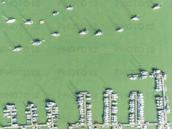 Sports and fishing boats at the marina of the fishing village of Sancti Petri. In the marshland of