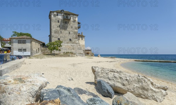 Coastal beach cenery around Chalkidiki, a peninsula and part of the region of Central Macedonia in