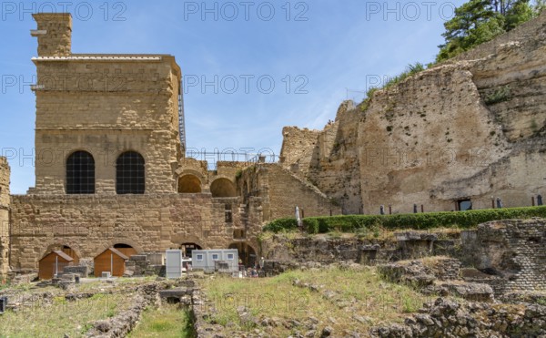 Scenery around the Roman Theatre of Orange, a commune in the Provence region in southeastern France