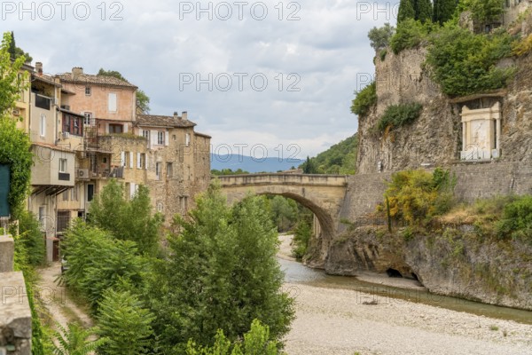Scenery around Vaison-la-Romaine, a town in the Vaucluse department in the Provence region in