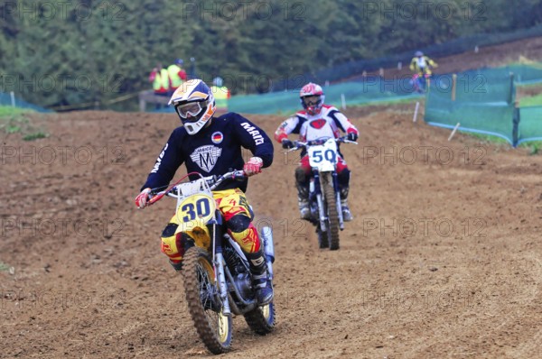 Motocross, Rudersberg, Baden-Württemberg, Germany, Europe, Motocross competition with riders on the