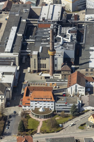Aerial view, Continental Reifen Deutschland GmbH Korbach plant in Korbach. District town Korbach,