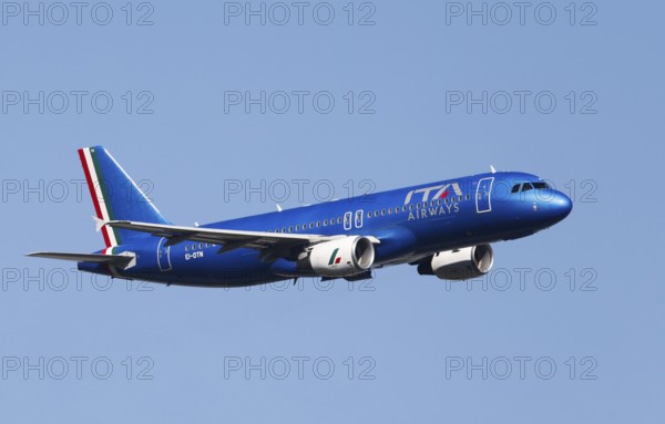 An Airbus A320-216 of the Italian airline ITA Airways. However, the aircraft is registered in