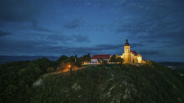 The pilgrimage church of the Assumption of the Virgin Mary stands majestically on the Bogenberg,
