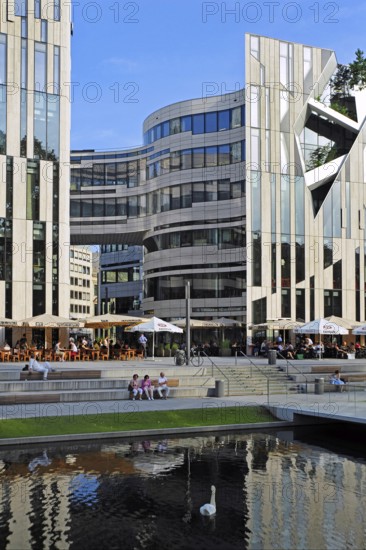 Kö-Bogen, modern architecture in urban renewal project, Düsseldorf, Rhineland, North