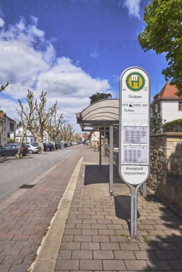 Bus stop Graben, bus shelter, public transport, public transport, street, multi-family houses,
