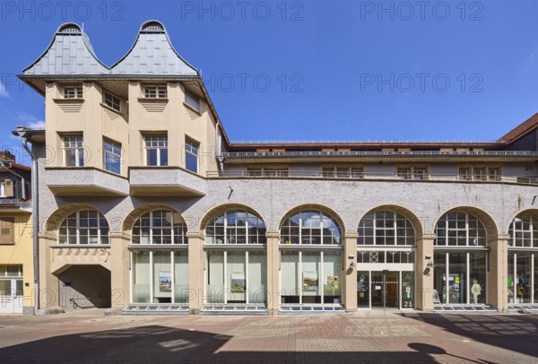 Town hall, town office, town administration, tourist information, building, facade with shop