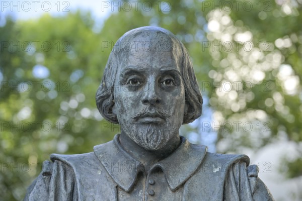 Bust of William Shakespeare, Krumme Straße, Shakespeareplatz, Charlottenburg,