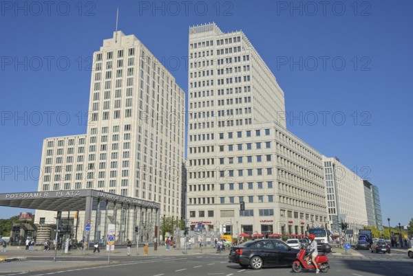 Train station, Hotel Ritz Carlton, Beisheim Centre, Potsdamer Platz, Tiergarten, Mitte, Berlin,
