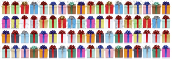 Colourful Christmas gifts for Christmas background banner gifts birthday presents in Stuttgart,