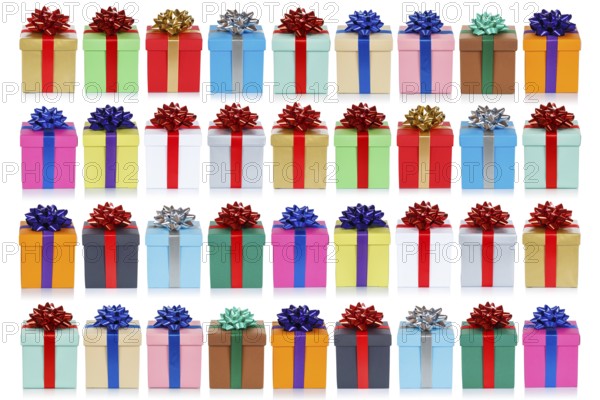 Colourful Christmas gifts for Christmas background gifts birthday gifts isolated free in Stuttgart,