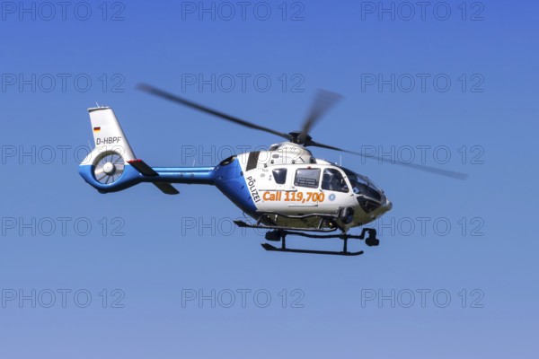 A Eurocopter EC 135P3 helicopter of the Bavarian Police with the registration number D-HBPF at