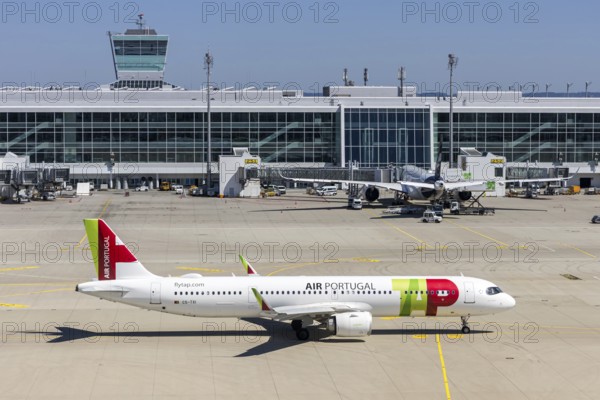 An Airbus A321neo aircraft of TAP Air Portugal with the registration CS-TXI at Munich Airport,