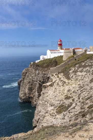 Cabo de São Vicente lighthouse, at the Cape Cabo de São Vicente, south-west tip of the European