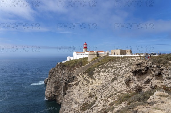 Cabo de São Vicente lighthouse, at the Cape Cabo de São Vicente, south-west tip of the European