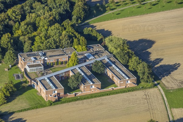 Aerial view, Recklinghausen Academy of Justice, Hillen, Recklinghausen, Ruhr area, North