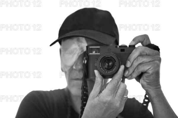 Portrait, self-portrait, selfie, photographer with eye bandage, eye injury, bandage on eye, looking