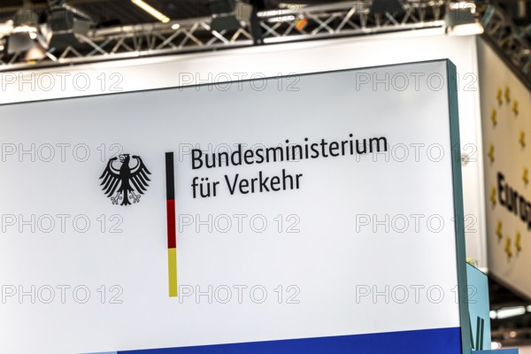 Federal Ministry of Transport, logo and word mark. IAA MOBILITY in Munich. The motor show presents