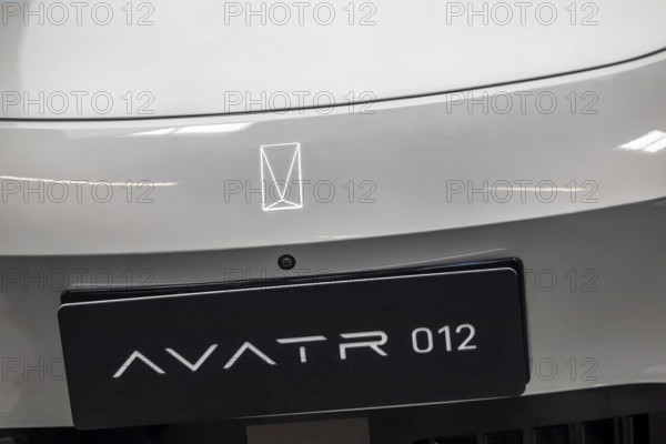 Exhibition stand of the Chinese manufacturer Changan. AVATR 012: The Avatr brand is positioned in