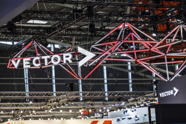 Exhibition stand of the software company Vector Informatik GmbH. IAA MOBILITY in Munich. The motor