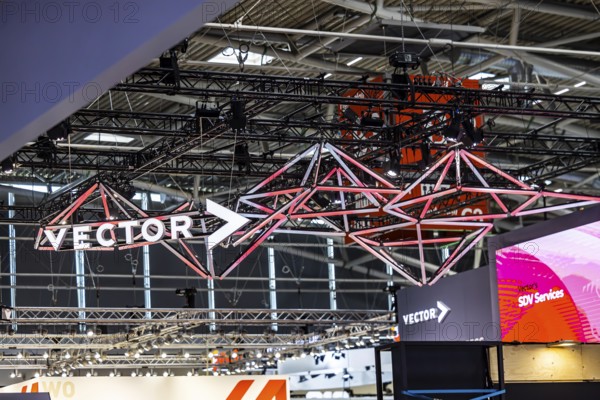 Exhibition stand of the software company Vector Informatik GmbH. IAA MOBILITY in Munich. The motor