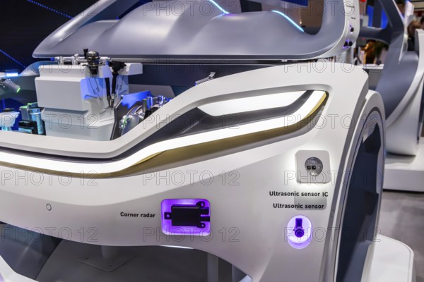 Exhibition stand of Bosch Automotive. IAA MOBILITY in Munich. The motor show presents itself as a