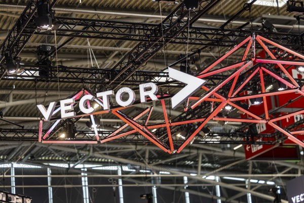 Exhibition stand of the software company Vector Informatik GmbH. IAA MOBILITY in Munich. The motor