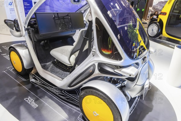 Beastie Mini from the Chinese company PIX Moving. The compact electric vehicle has a one-piece