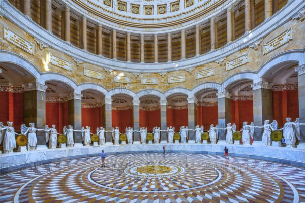Interior of the Liberation Hall with goddesses of victory, Kelheim, Danube Valley, Lower Bavaria,