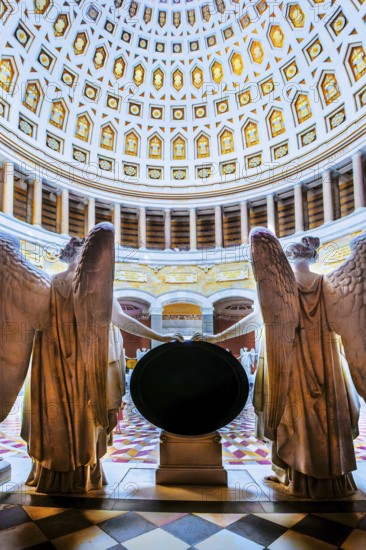 Interior of the Liberation Hall with goddesses of victory, Kelheim, Danube Valley, Lower Bavaria,