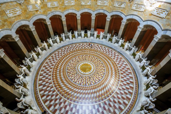 Interior of the Liberation Hall with goddesses of victory, Kelheim, Danube Valley, Lower Bavaria,
