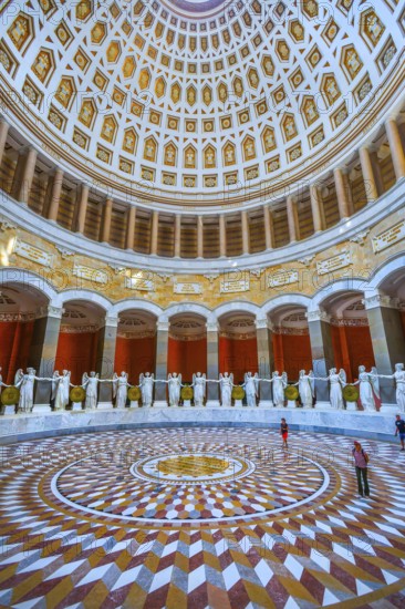 Interior of the Liberation Hall with goddesses of victory, Kelheim, Danube Valley, Lower Bavaria,