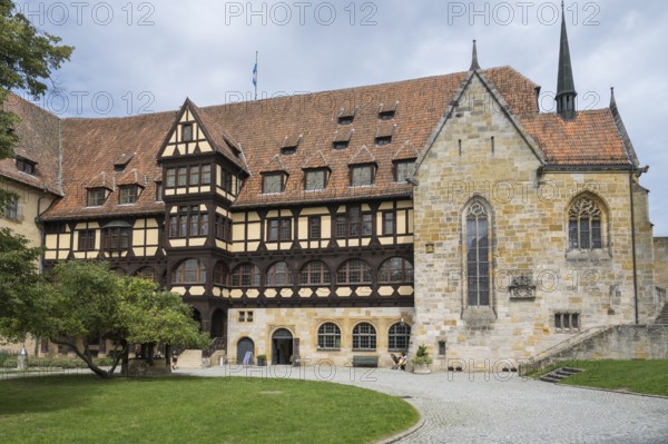 Luther Chapel and Fürstenbau, Veste Coburg, inner courtyard, Coburg, Upper Franconia, Franconia,