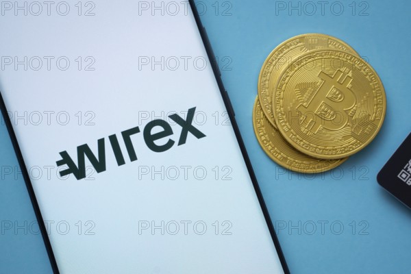 Dhaka, Bangladesh - 04 April 2025: The logo of the wirex is displayed on a smartphone screen. wirex