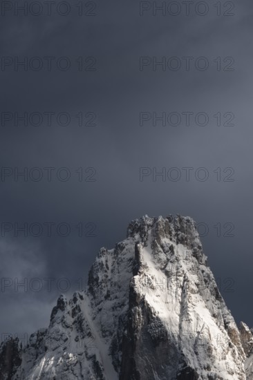 Close-up of the Dreischusterspitze, Haunold Group, San Candido, Val Pusteria, Sesto Dolomites,