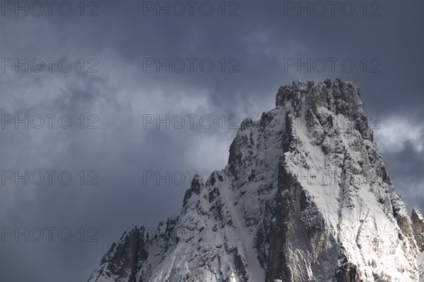 Close-up of the Dreischusterspitze, Haunold Group, San Candido, Val Pusteria, Sesto Dolomites,
