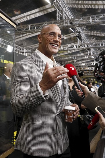 Dwayne Johnson at the premiere of THE SMASHING MACHINE, at the Zoo Palast in Berlin on 22 September