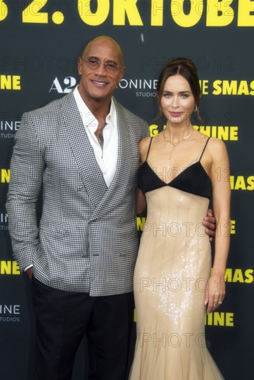 Dwayne Johnson, Emily Blunt, THE SMASHING MACHINE, Red Carpet for the German premiere at ZOO